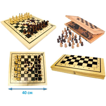 Шахматы "Классические" с нардами (40 x 21 x 3,5 см)