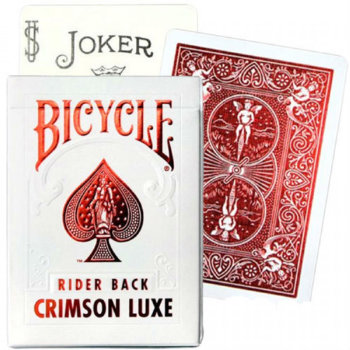 Игральные карты "Bicycle Crimson Luxe Rider Back" (USPCC, США, 54 карты)
