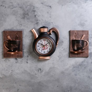 Стильные оригинальные настенные часы на кухню - Кухонные часы купить недорого в Киеве и Украине